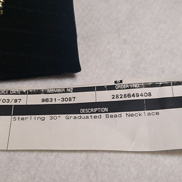 Sterling Silver 30" Graduated Bead Necklace 56 Grams Ball .925 Vintage 1997 - Picture 7 of 11